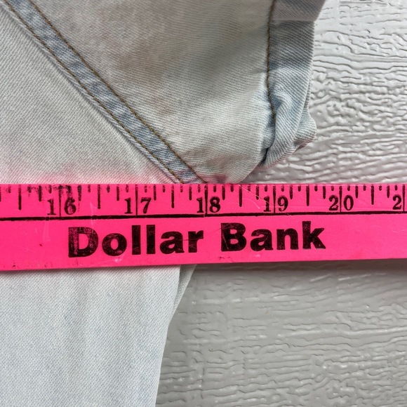 Tower Hill Vintage Denim Romper One Piece Button Down Casual shorts‎ bodice 10 - Picture 6 of 14